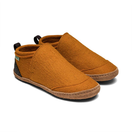 Tengries — Wool Felt House Shoes with Leather Sole