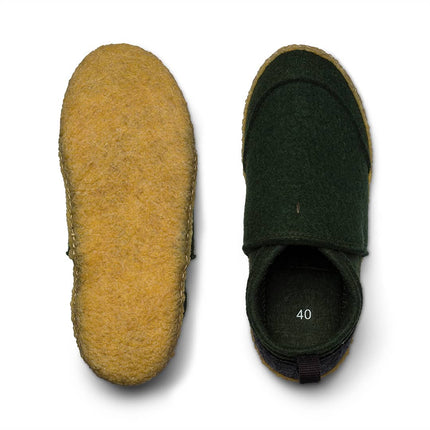 Tengries Walkabouts — Indoor Outdoor Wool Slippers with Rubber Sole