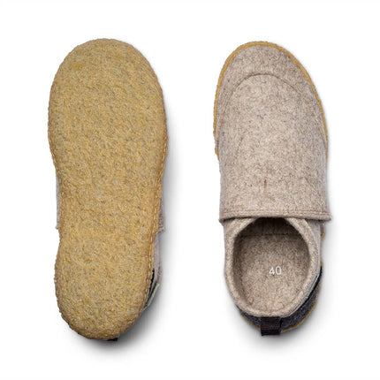 Tengries Walkabouts — Indoor Outdoor Wool Slippers with Rubber Sole