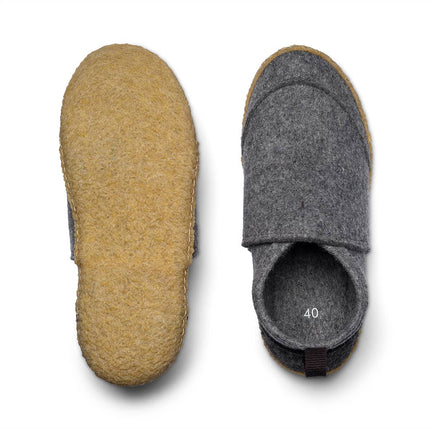 Tengries Walkabouts — Indoor Outdoor Wool Slippers with Rubber Sole