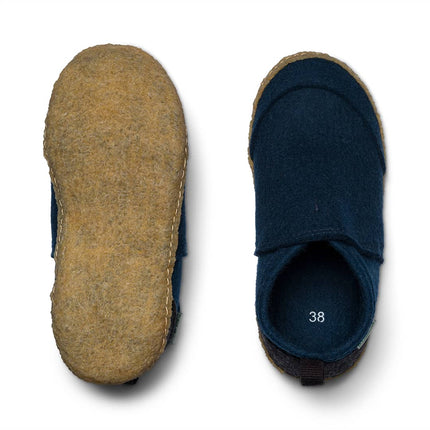 Tengries Walkabouts — Indoor Outdoor Wool Slippers with Rubber Sole