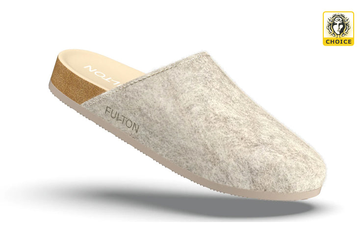 Fulton House Shoe cork footbed indoor slipper with arch support