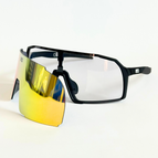 Matte Black | Lens: Photochromic Gray + Gold Mirror