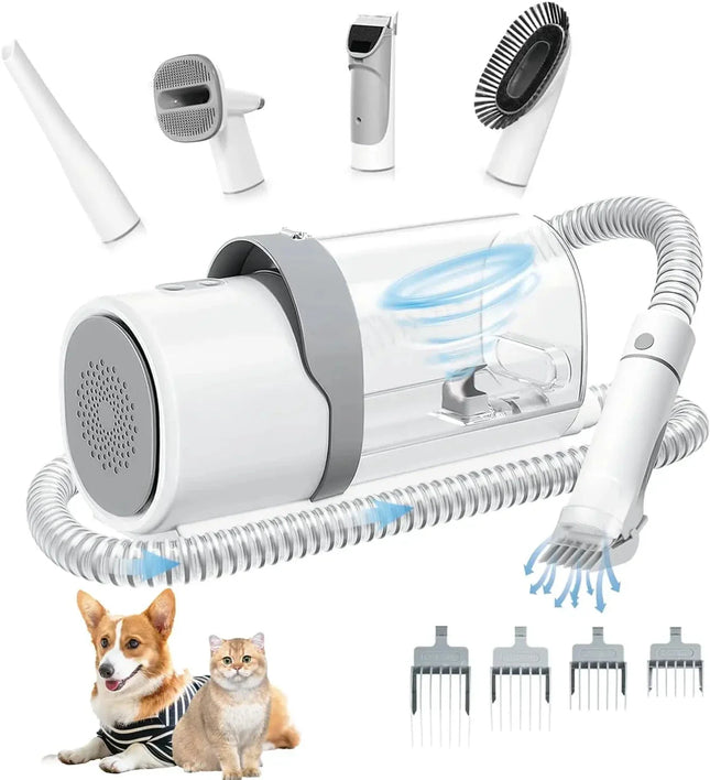V.I.P Pet Grooming Kit | 5-in-1 Vacuum Grooming System for Dogs & Cats