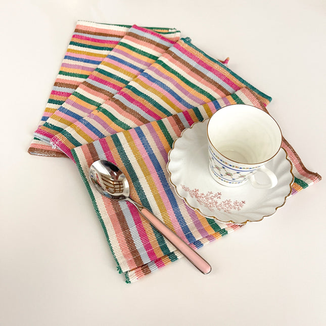 Valentina Rainbow Cocktail Napkin, Set of 4