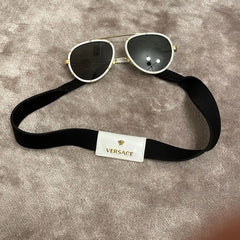 Pre-Owned Versace 2232 Black Unisex Sunglasses – Excellent Condition