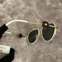 Pre-Owned Versace 2232 Black Unisex Sunglasses – Excellent Condition