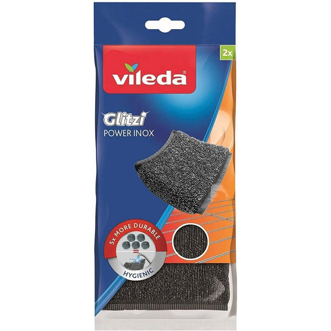 vileda glitzi inox metal temizleyici sünger 2li paket