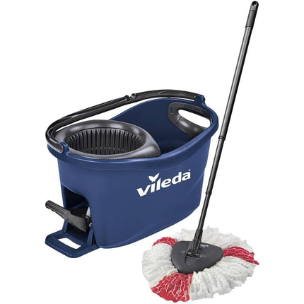 Vileda Turbo 2in1 Spin Mop & Bucket Set – 130cm Extendable Handle