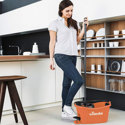 Vileda Turbo 2in1 Spin Mop & Bucket Set – 130cm Extendable Handle