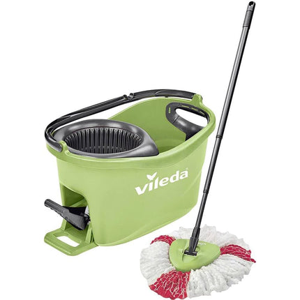 Vileda Turbo 2in1 Spin Mop & Bucket Set – 130cm Extendable Handle