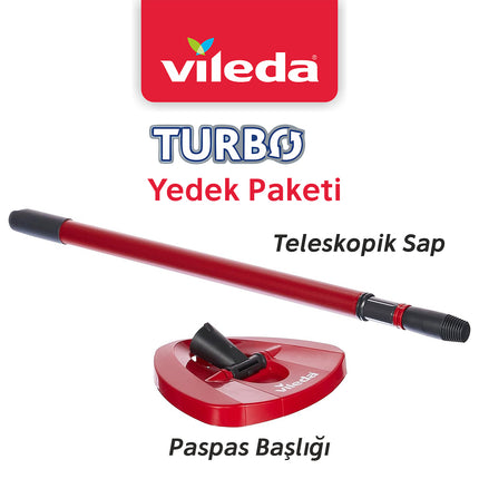 Vileda Turbo Yedek Sap ve Üçgen Paspas Başlığı