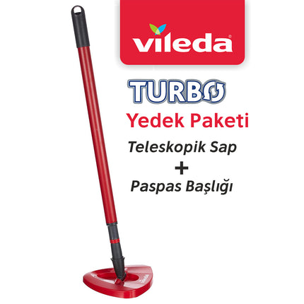 Vileda Turbo Yedek Sap ve Üçgen Paspas Başlığı
