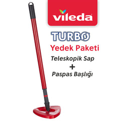 Vileda Turbo Yedek Sap ve Üçgen Paspas Başlığı