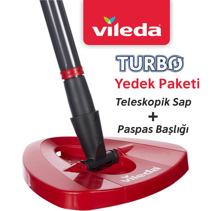 Vileda Turbo Yedek Sap ve Üçgen Paspas Başlığı