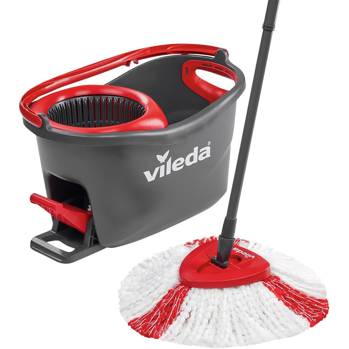 Vileda Turbo 2in1 Spin Mop & Bucket Set – 130cm Extendable Handle