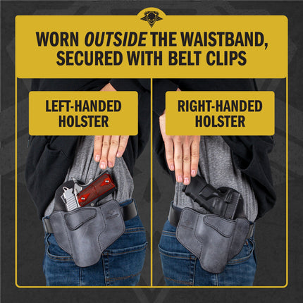 Comfort Carry Leather OWB Holster | Made in USA | Lifetime Warranty