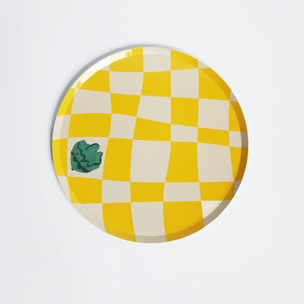 Little Chef Checkered Paper Plates (x 12)