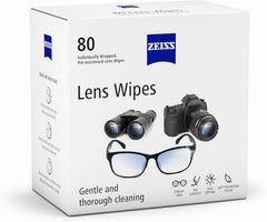 ZEISS Pre-Moistened Lens Cleaning Wipes – Anti-Fog, Streak-Free, Safe for Coated Glasses & Screens – 80 to 600 Count