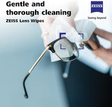ZEISS Pre-Moistened Lens Cleaning Wipes – Anti-Fog, Streak-Free, Safe for Coated Glasses & Screens – 80 to 600 Count