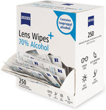ZEISS Pre-Moistened Lens Cleaning Wipes – Anti-Fog, Streak-Free, Safe for Coated Glasses & Screens – 80 to 600 Count