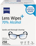 ZEISS Pre-Moistened Lens Cleaning Wipes – Anti-Fog, Streak-Free, Safe for Coated Glasses & Screens – 80 to 600 Count