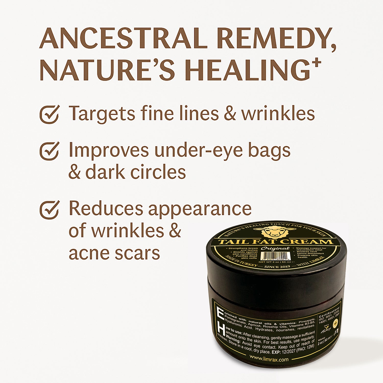 Anti-aging cream reduces dark circles & fine lines